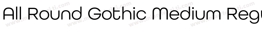 All Round Gothic Medium Regular字体转换